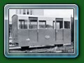 1948: 4-wheel all steel fully enclosed carriage with sliding doors, Triplex glazing and 8 seats built by Wilkins & Mitchell at Darlaston (J. C. Wilkins main business),  from book 'Short History of Fairbourne Railway' - Bill Hyde collection