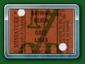 FMR: Child Return 1s 0d (pre-decimal), punched to signify it was Bathing Beach to Passing Loop return (the other hole is from the ticket block staple) - punched by a Bell Punch machine