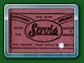 FMR: Reverse of 0s 7d Child Single (pre-decimal) punched by a Bell Punch machine, could be reverse of any FMR or Fairbourne Railway ticket issued 1946 - 1983, they were all the same !!