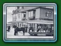 circa 1899: 2 foot gauge horse tram built to move bricks from brickworks to sites around Fairbourne, developed into tourist attraction, in Station Road about to turn into Beach Road (c) John Wilkins collection