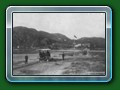 circa 1899: 2 foot gauge horse tram at the very first Ferry terminus - postacrd, Bill Hyde collection