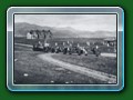 1916: Train on Beach Road crossing - from book 'Short History of the Fairbourne Railway', Bill Hyde collection