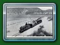 1919: Bassett-Lowke owned 15 inch gauge train at Ferry (c) J C Wilkins collection