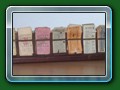 Ticket Rack. Wooden and double sided. Each side featured a number of spring clips into which a block of tickets were inserted, adults one side, children the other. Dexterity was needed to be sure to dispense the correct ticket and not lose a finger nail! (c) Bill Hyde collection