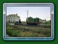 Rachel designed & built by G & S in 1961. Originally fitted with a Daimler Majestic 2.5L petrol engine from a Daimler Dingo Scout car, was fitted with the ex-Whippet Quick 3 cylinder Petter diesel engine in 1974 & then a 3 cylinder Lister diesel in 1977. Sold to Haigh Hall Railway Wigan 1984. Current status unknown. 1982  (c) Mike Woods