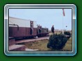 Rachel designed & built by G & S in 1961. Originally fitted with a Daimler Majestic 2.5L petrol engine from a Daimler Dingo Scout car, was fitted with the ex-Whippet Quick 3 cylinder Petter diesel engine in 1974 & then a 3 cylinder Lister diesel in 1977. Sold to Haigh Hall Railway Wigan 1984. Current status unknown. Circa mid 70's with Canteen (c) Chris Holloway