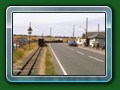Along Beach Road the train travels before slowing for the tight bend and road crossing, just 5mph round the bend (c) Ian Goodman